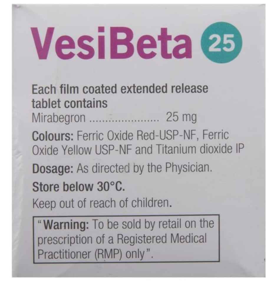 Vesibeta 25 Tablet ER