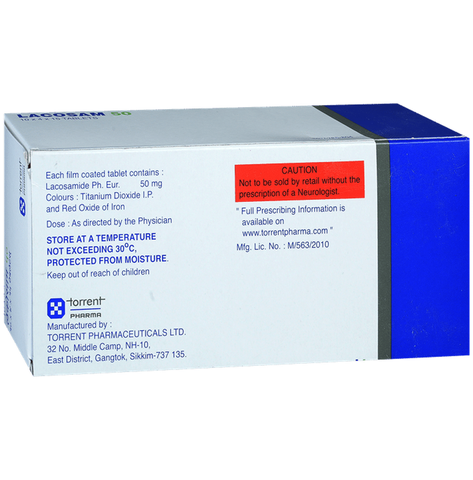 Lacosam 50 Tablet