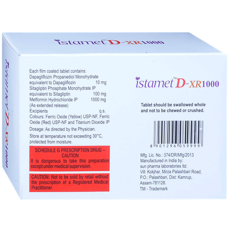 Istamet D-XR 1000 Tablets ER