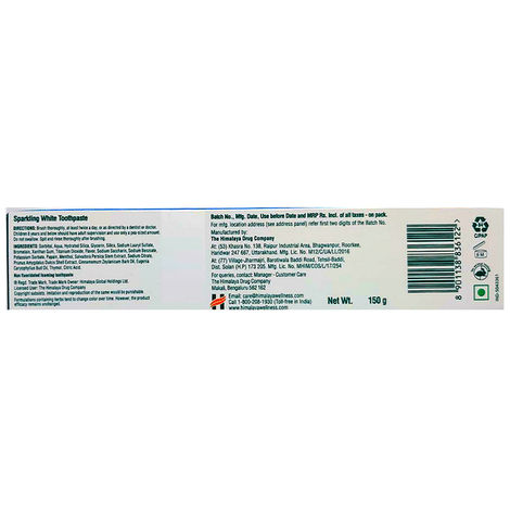 Himalaya Sparkling White paste Tooth Paste 150g