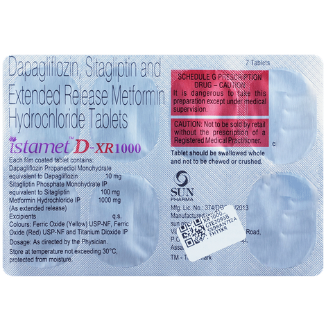 Istamet D-XR 1000 Tablets ER