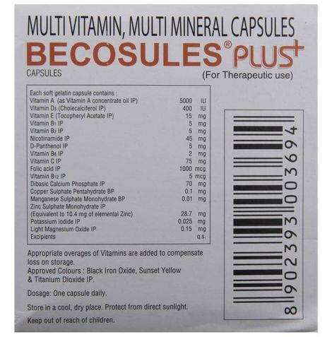 Becosules Plus Capsules