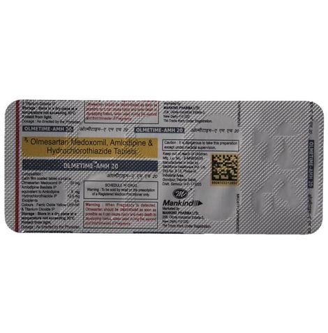 Olmetime-AMH 20 Tablets