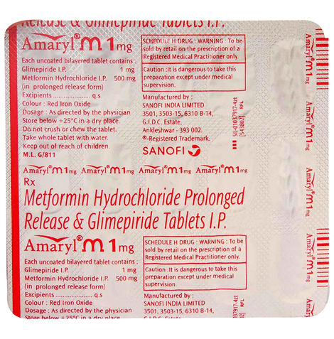 Amaryl M Tablet PR
