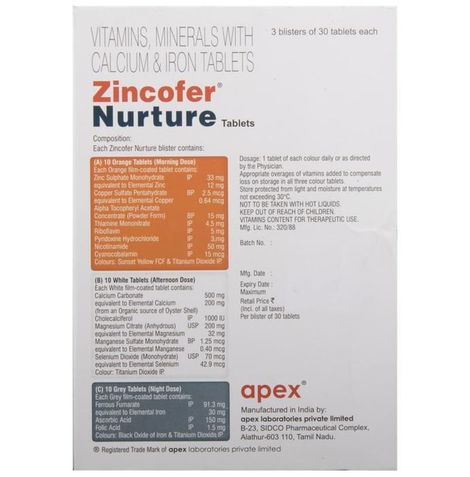 Zincofer Nurture Tablet