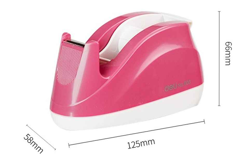 Deli W808 Tape Dispenser For Tape With Width Of 18mm (Colour May Vary)