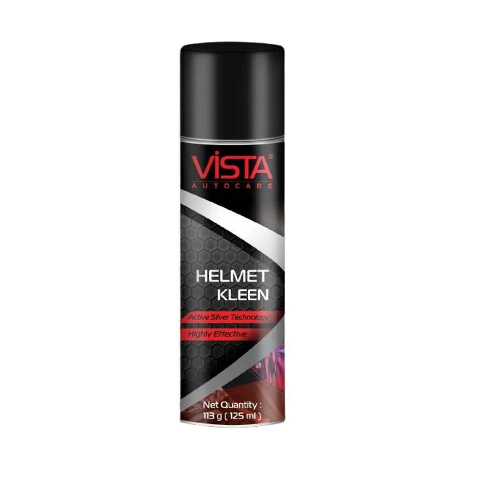 Vista Auto Care Helmet Kleen Removes Dirt, Silver-Based Antibacterial Disinfectant Foam Spray