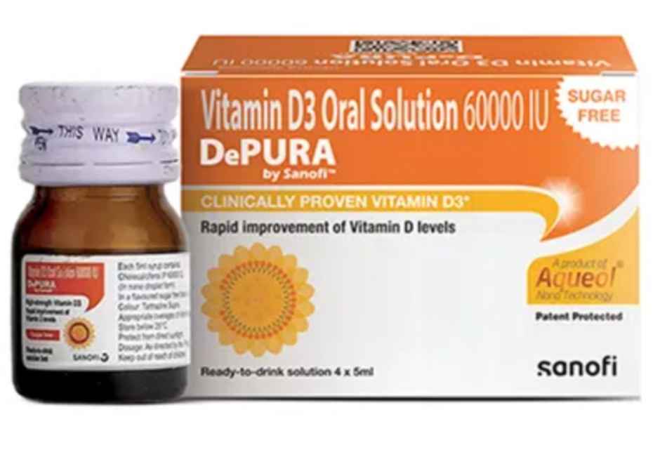 Depura 60000 IU Vitamin D3 Sugar Free Oral Solution