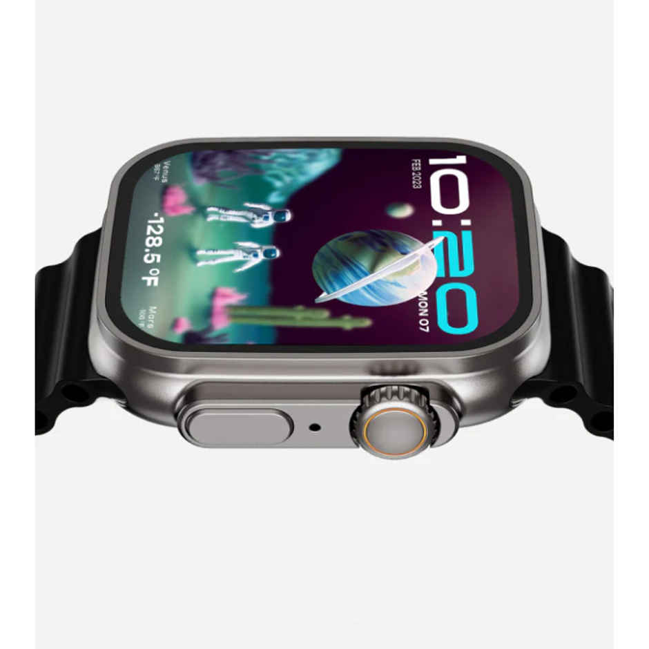GOBOULT Dive Evo 1.95" Screen|BT Calling|Zinc Alloy|SpO2 Smartwatch Black