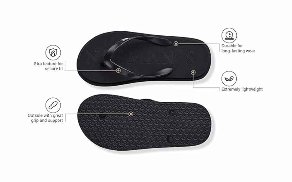 Neemans Unisex Eco Classic Slippers | Black - UK 7