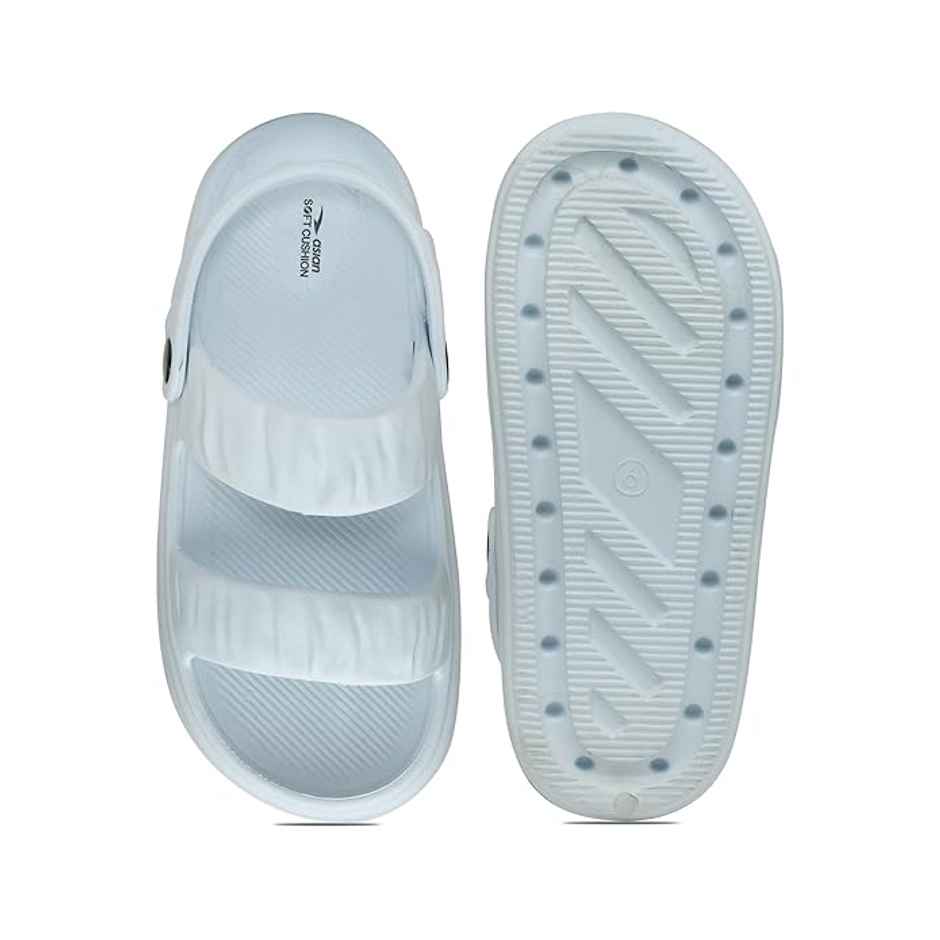 Asian Indigo-02 Women Clogs Sky Blue (Size-5)