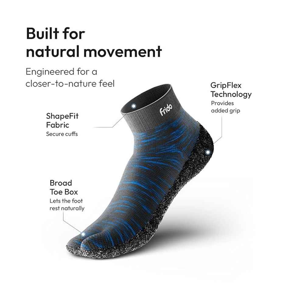 Frido Barefoot Sock Shoes | Unisex | Training Gym Shoes | Medium | 8-9 UK