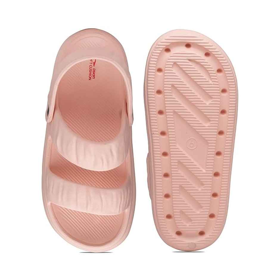 Asian Indigo-02 Women Clogs Baby Pink (Size-6)