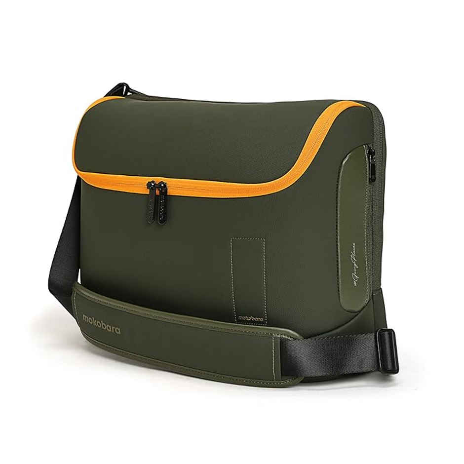 Mokobara Unisex Nylon and Vegan Leather 15 L Briefcase | Homegrown Sunray