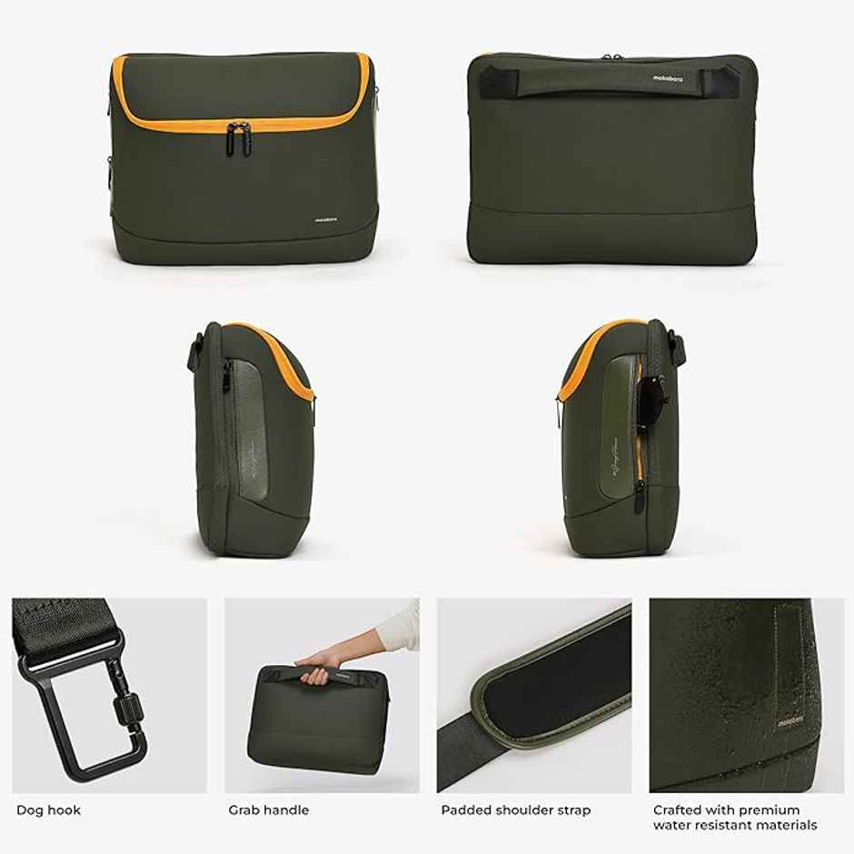 Mokobara Unisex Nylon and Vegan Leather 15 L Briefcase | Homegrown Sunray