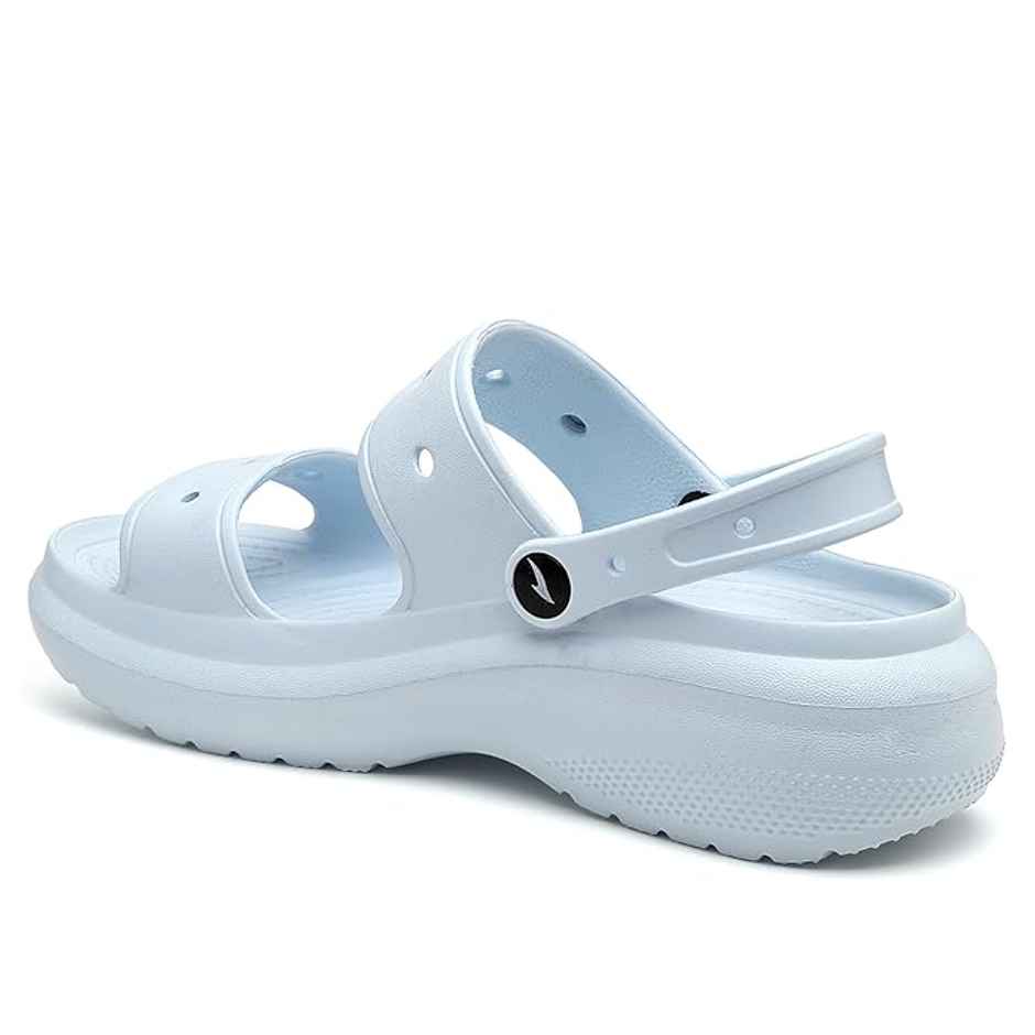 Asian Indigo-03 Women Clogs Sky Blue (Size-5)