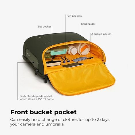 Mokobara Unisex Nylon and Vegan Leather 15 L Briefcase | Homegrown Sunray