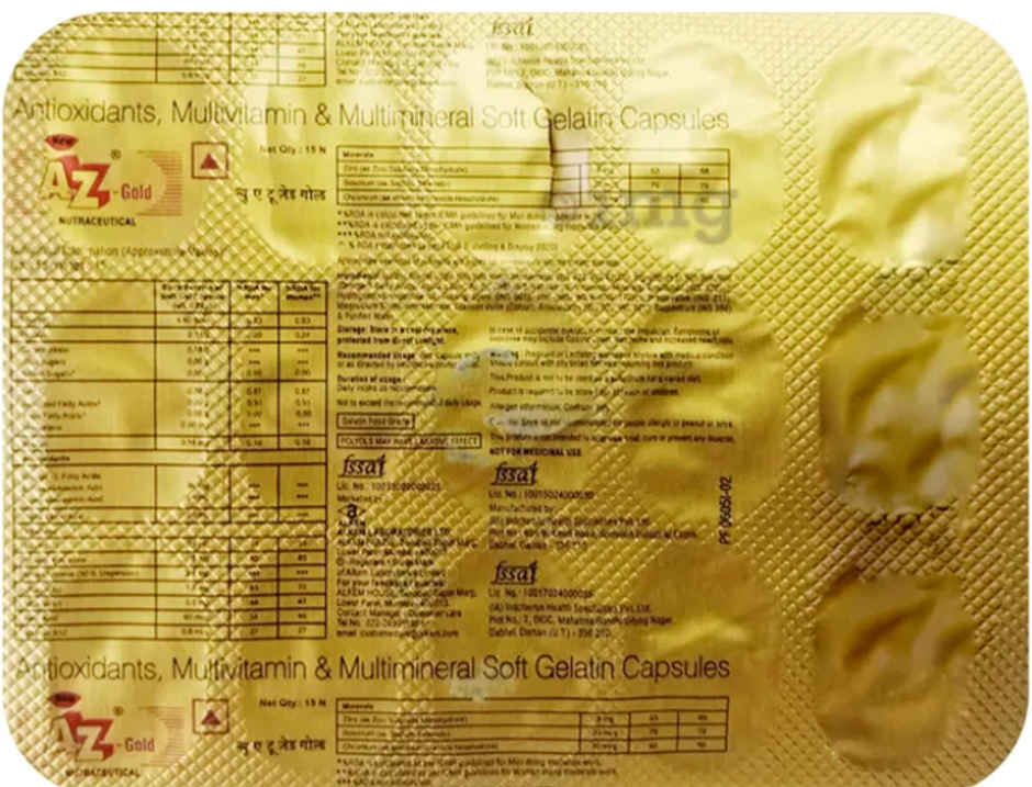 New A To Z Gold Soft Gelatin Capsule