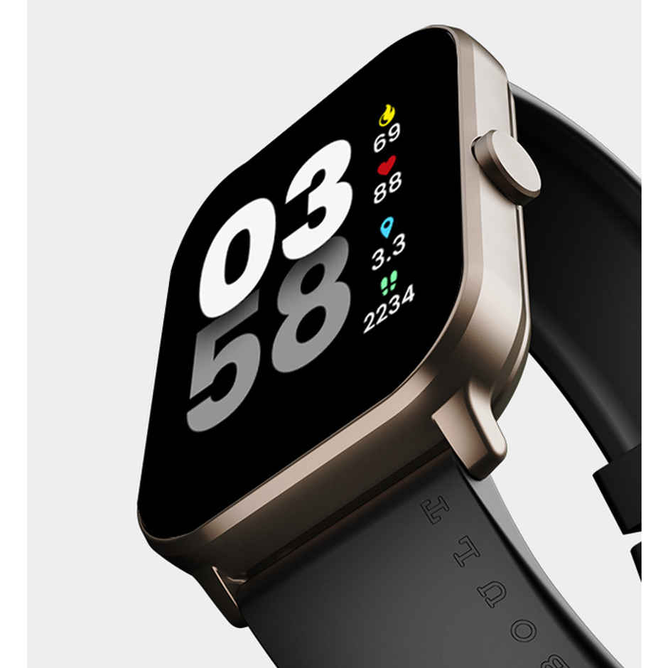 GOBOULT (Formerly Boult) Drift Bt Calling 1.69" HD , Health Monitoring Smartwatch | Sand Black