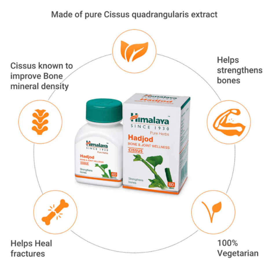 Himalaya Wellness Pure Herbs Hadjod Bone & Joint Wellness Tablet