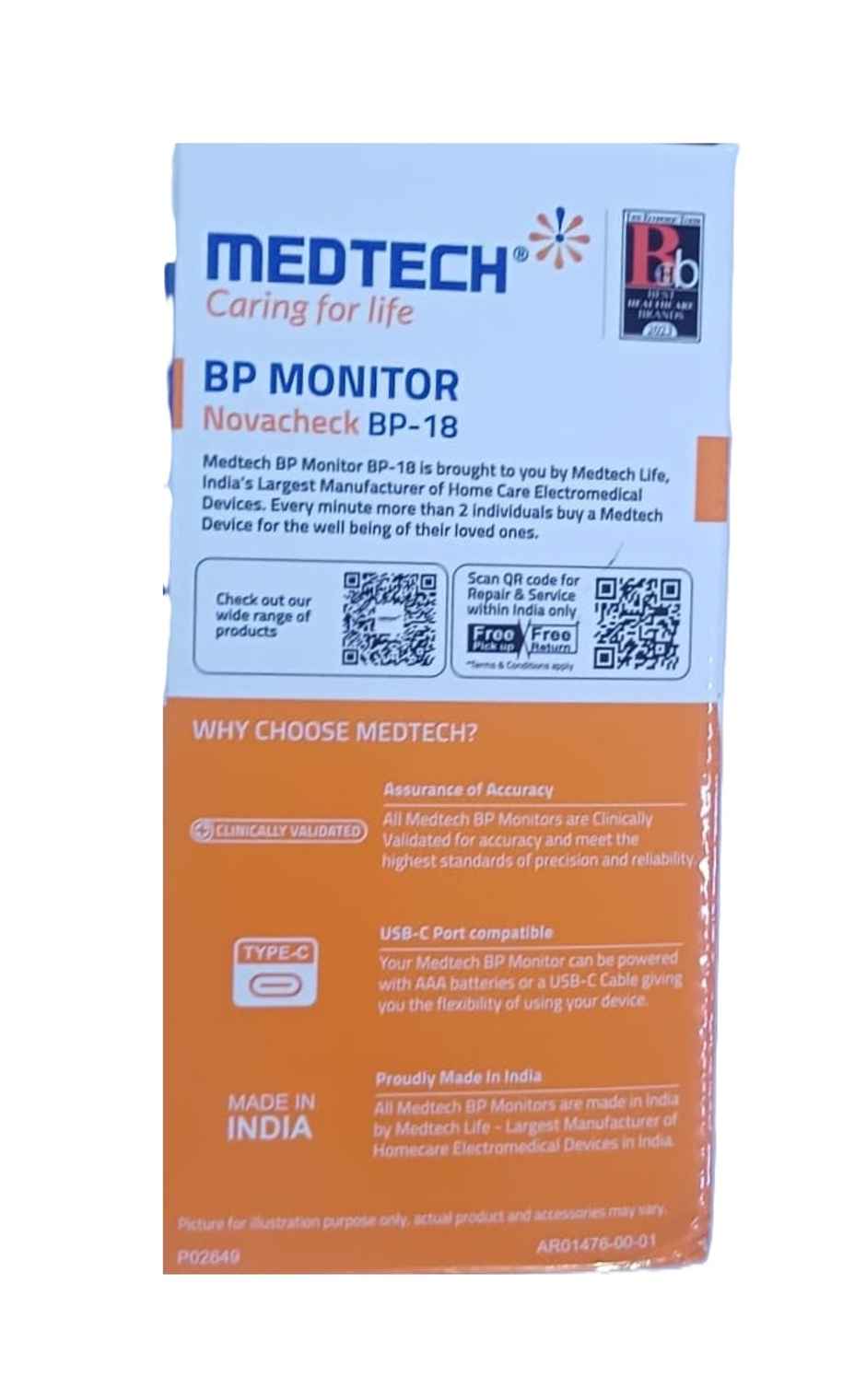 Medtech Novacheck BP-18 BP Monitor