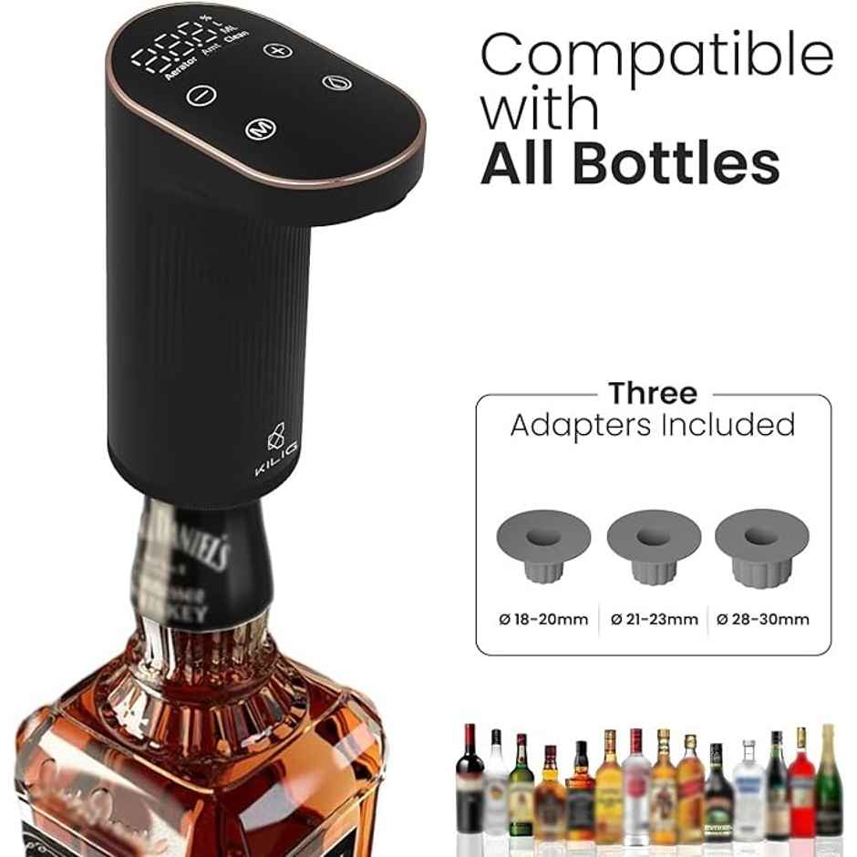 Kilig Alcohol and Wine Dispenser Machine | Black