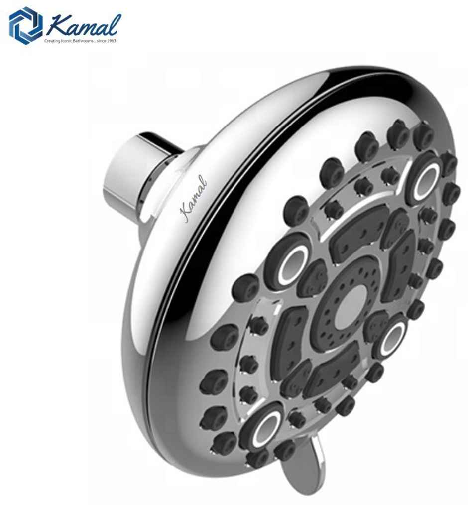 Kamal Overhead Romano 6 Spray Modes Durable Abs Plastic 122 cm Water Saving Without Arm Shower Head