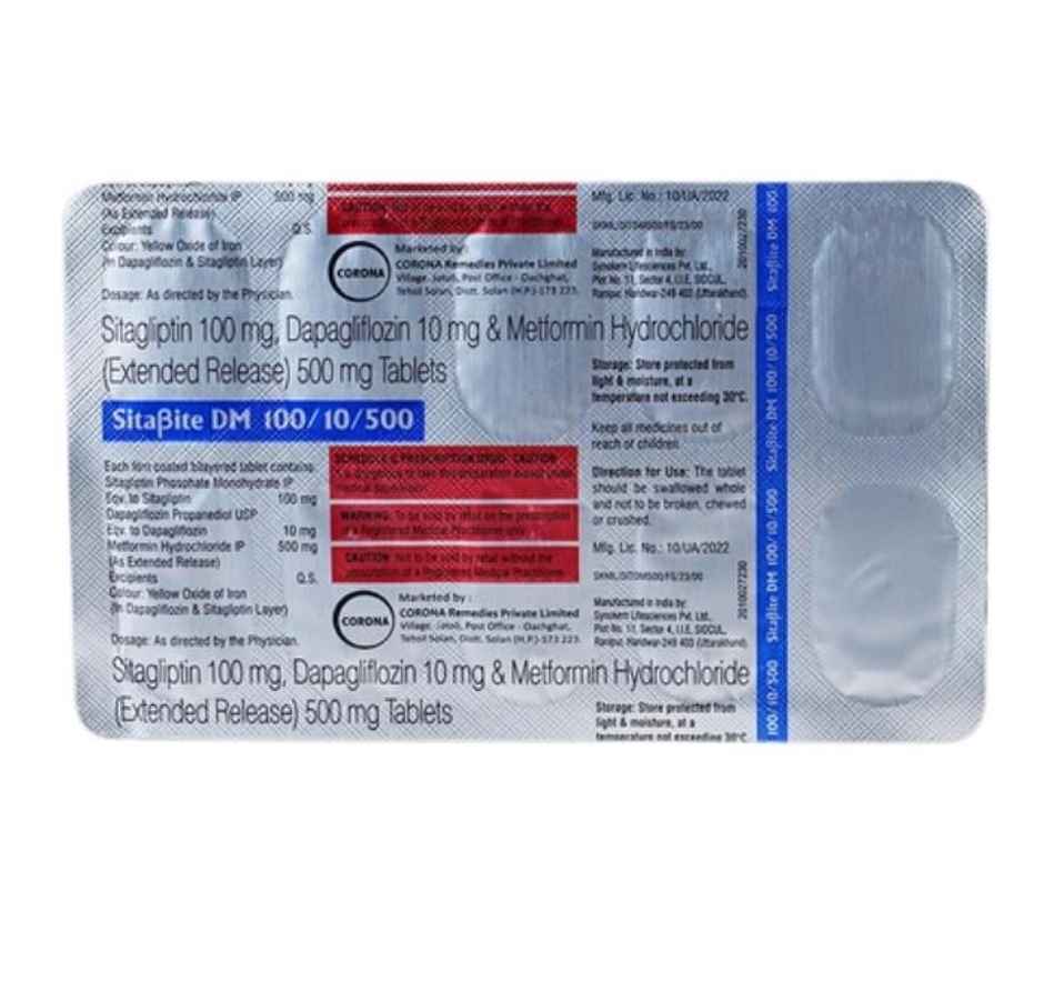 Sitabite DM 100/10/500 Tablet ER