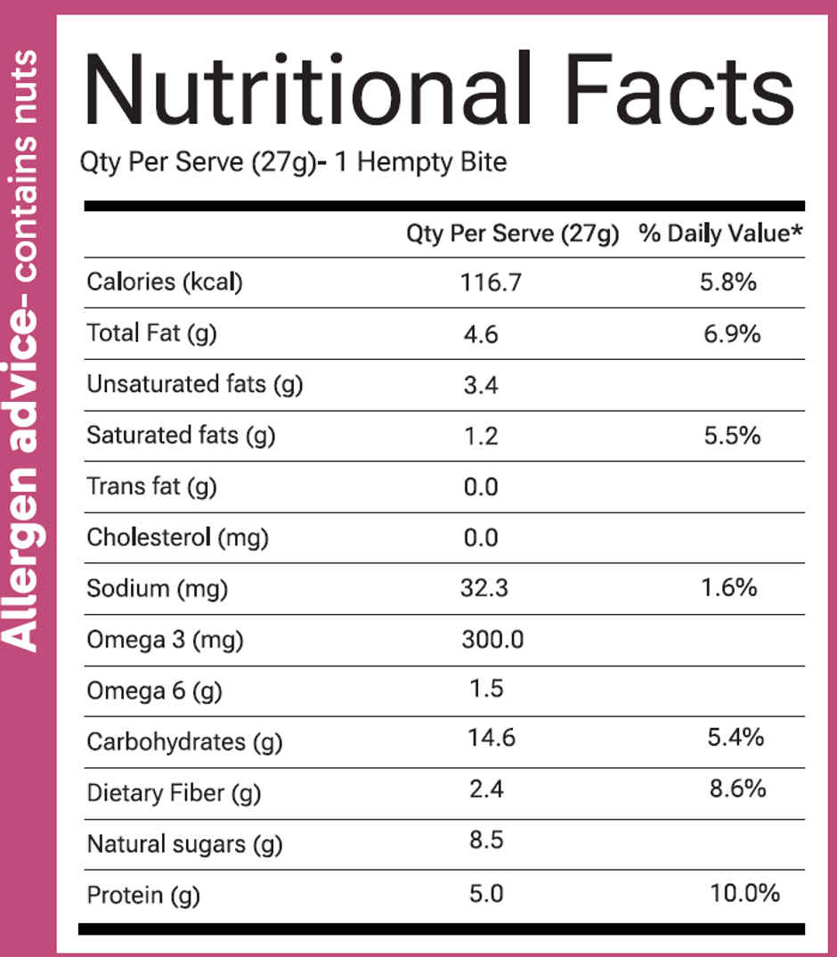 Hemptyful Superseed Bar - Mocha