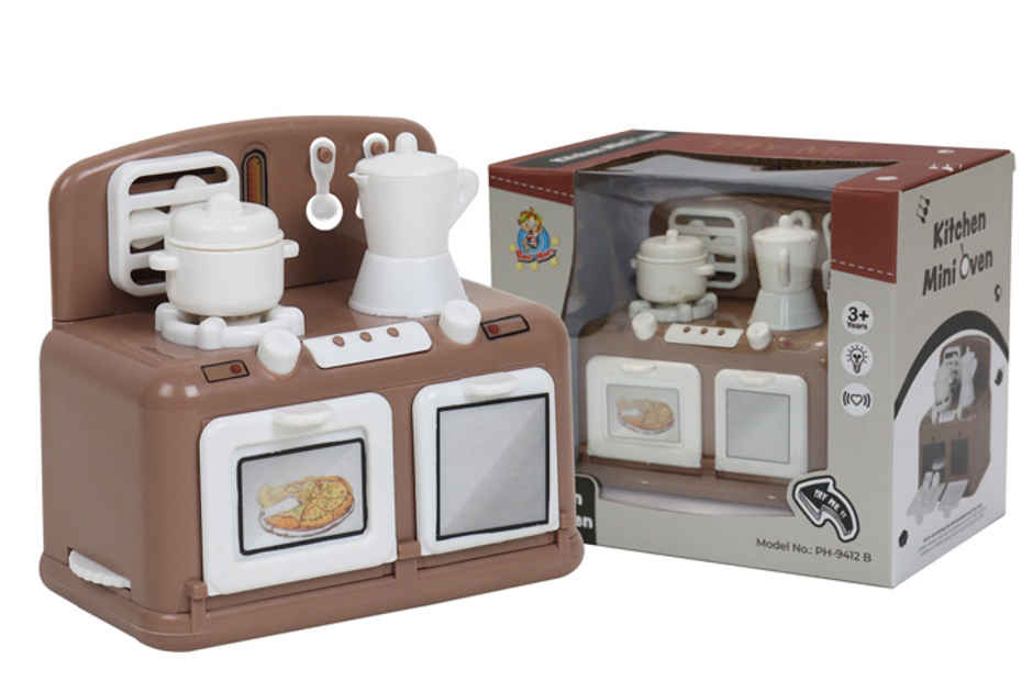 Anz Toy Brown Kitchen Mini Oven Ph 9412