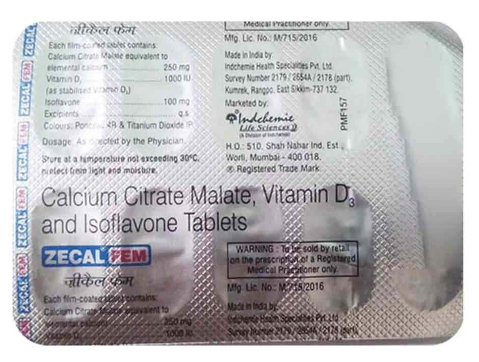 Zecal Fem Vitamin(D3) Tablet