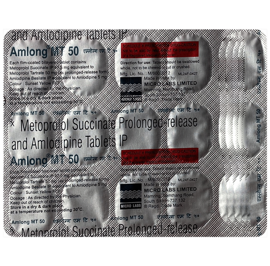 Amlong MT 50 Tablet PR