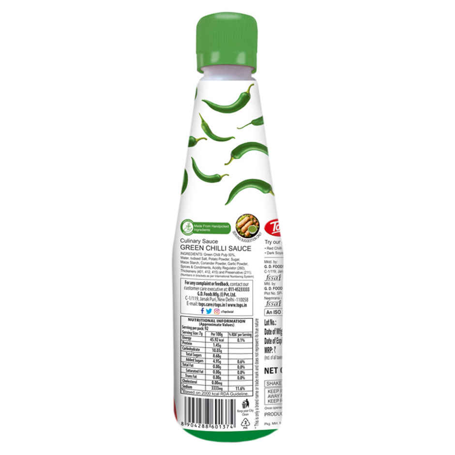 Tops Sauce - Green Chilli