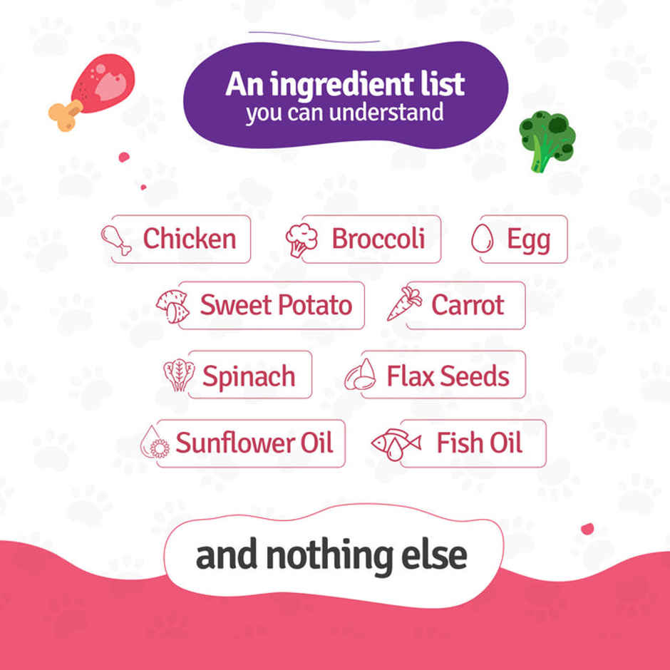 BLEP 100% Natural Dog Food | Chicken Broccoli | 7 Packs | Zero Preservatives