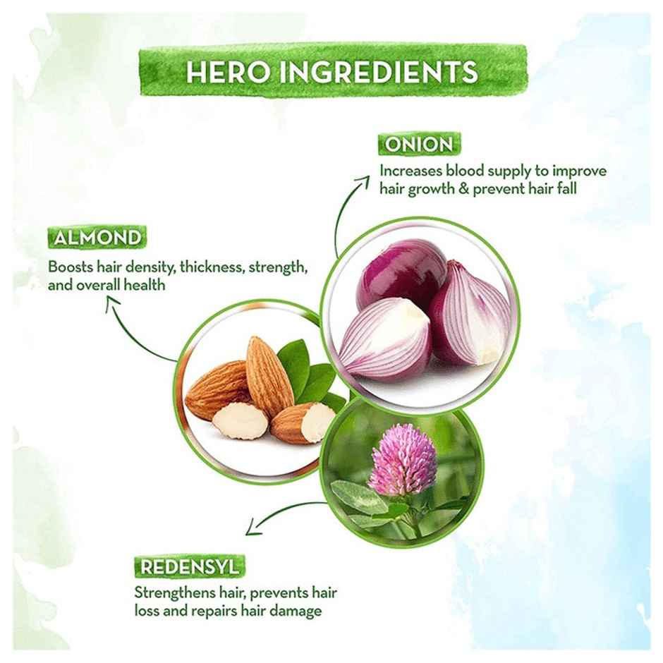 Mamaearth Onion Hair Oil for Hair Fall Control with Onion & Redensyl