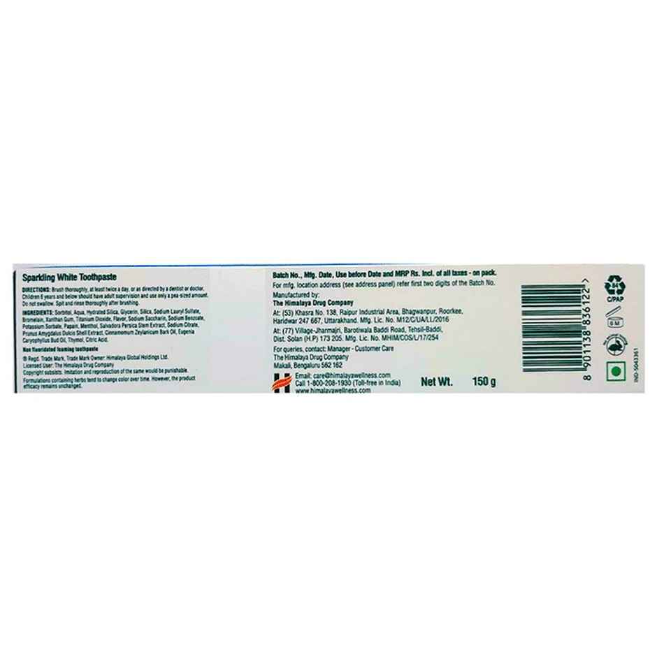 Himalaya Sparkling White paste Tooth Paste 150g