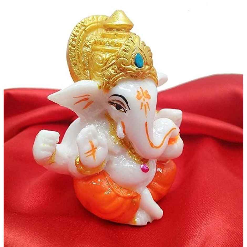 Ganesh Idol for Car Dashboard, Home Decor | Polyresin Figurine | Perpetual