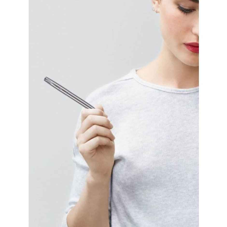 Parker Frontier Stainless Steel Chrome Trim Roller Ball Pen| Ink Color - Blue | Gift For Employees