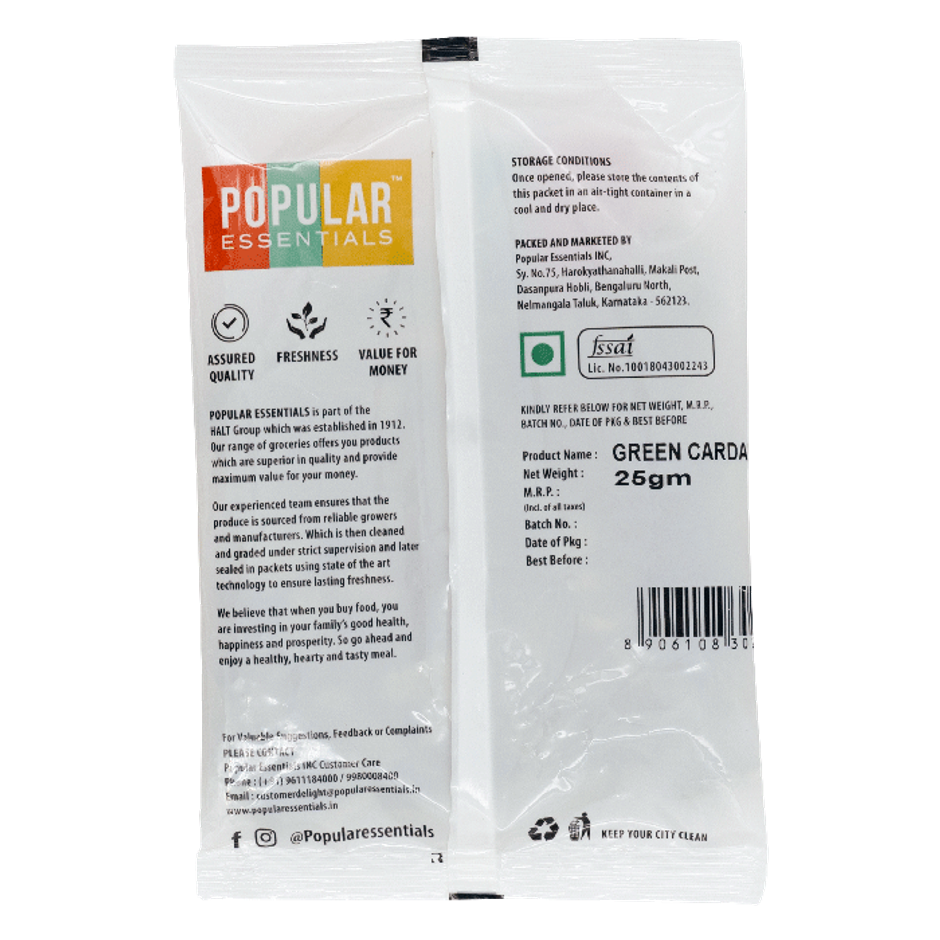 Popular Essentials Cardamom Green