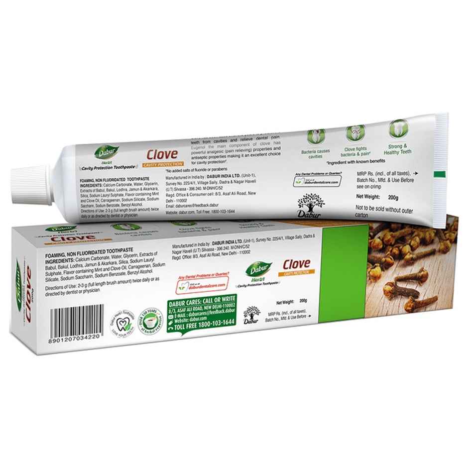 Dabur Herb'l Clove - Cavity Protection Toothpaste