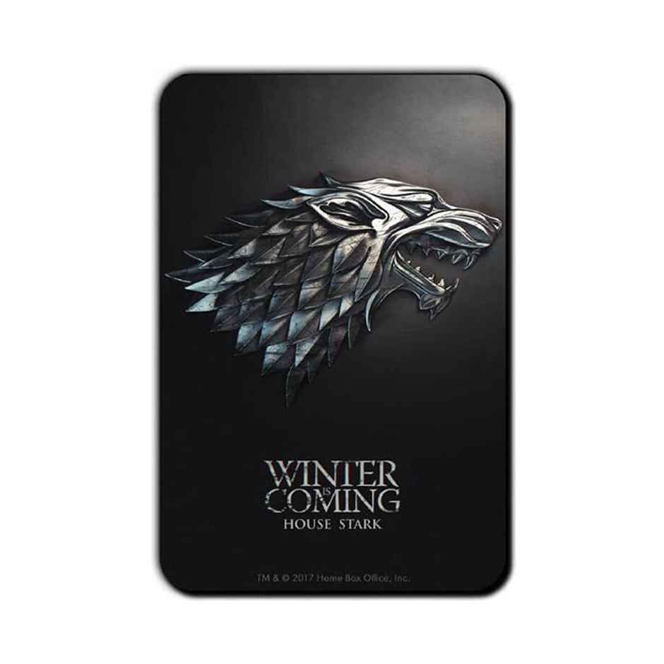 House Of Festivals House Stark Metallic Sigil - Game Of Thrones Official Fridge Magnet