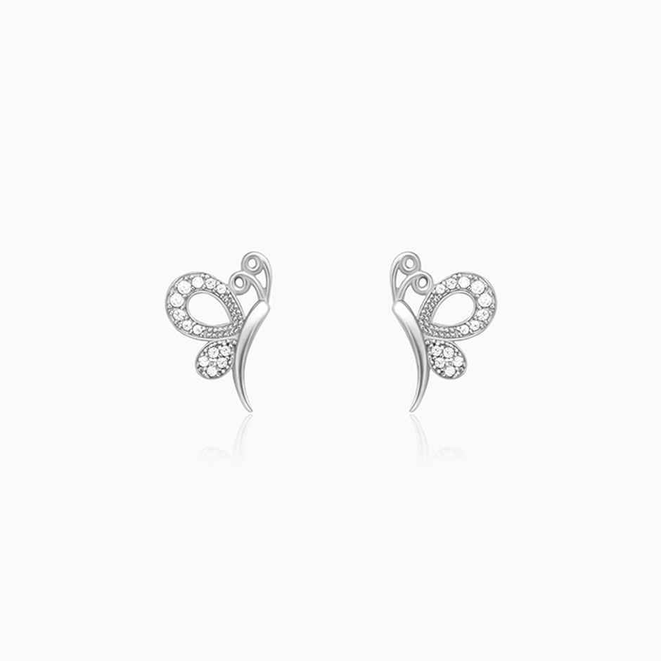 Giva Silver Love Like A Butterfly Studs