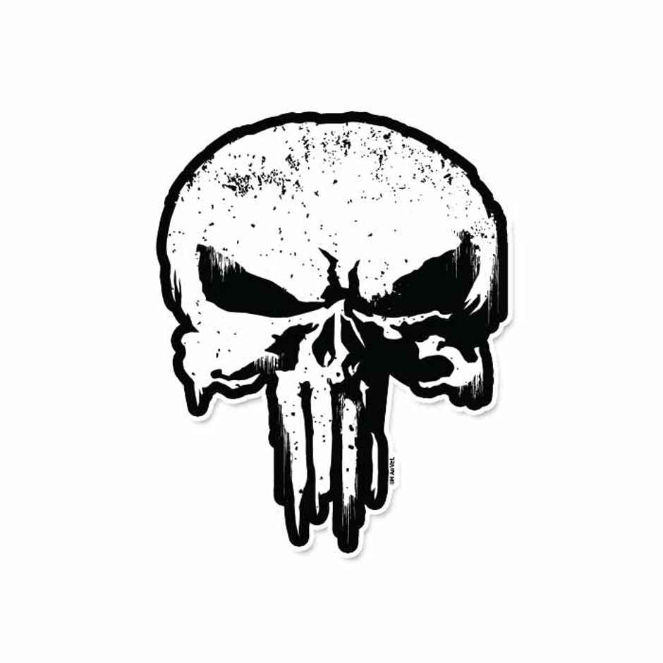 House of Festivals Punisher Skull - Marvel Official Sticker