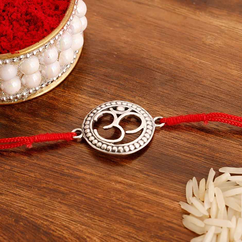 GIVA Om Rakhi Beaded Rakhi - Elegant and Spiritual