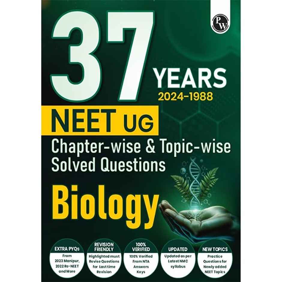 37 Years NEET Biology - Previous Year Solved Question Papers & Chapterwise Solutions For 2025