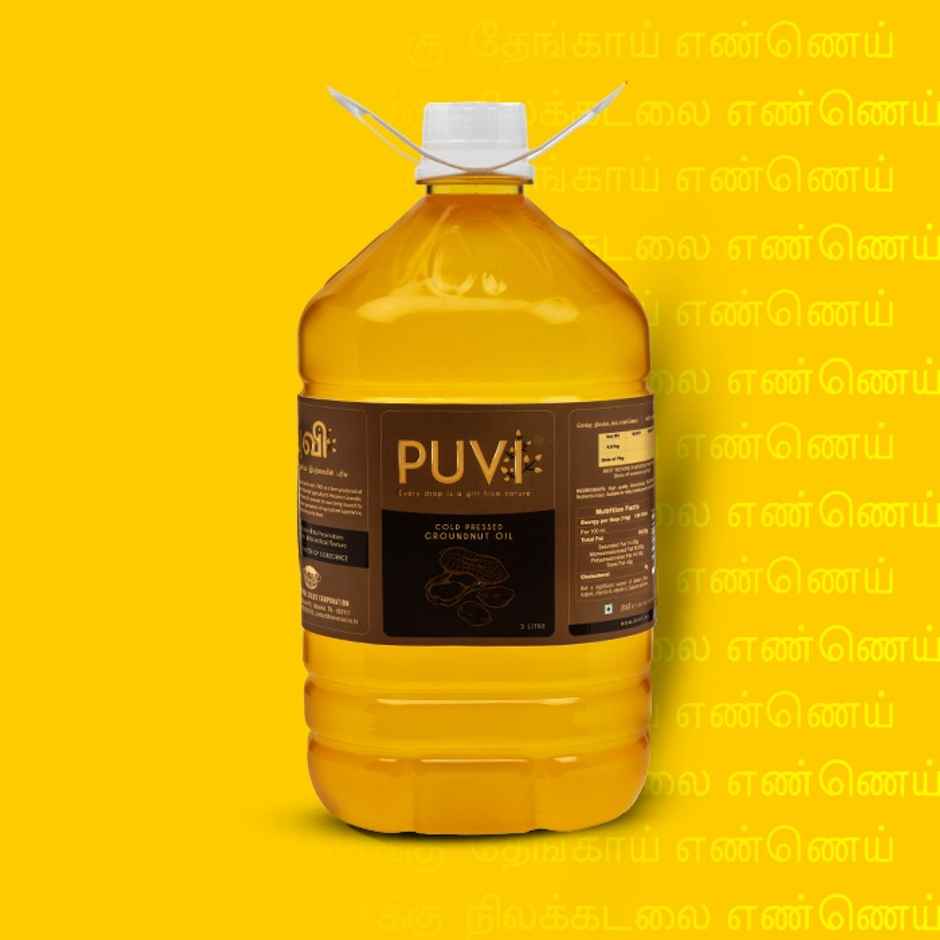 Puvi Groundnut (Peanut) Cold Pressed Oil | Healthy Cooking Oil