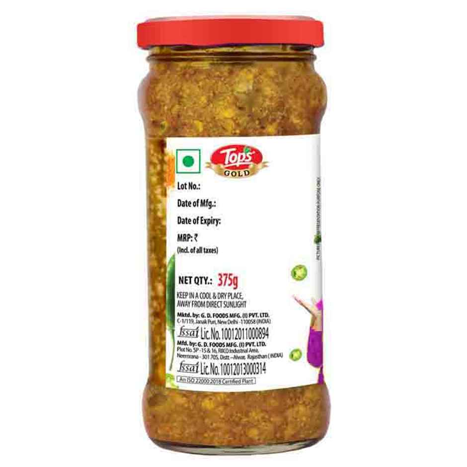 Tops Premium Pickle - Gold Green Chilli