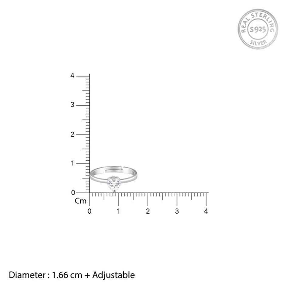 Giva Silver Passionate Love Ring