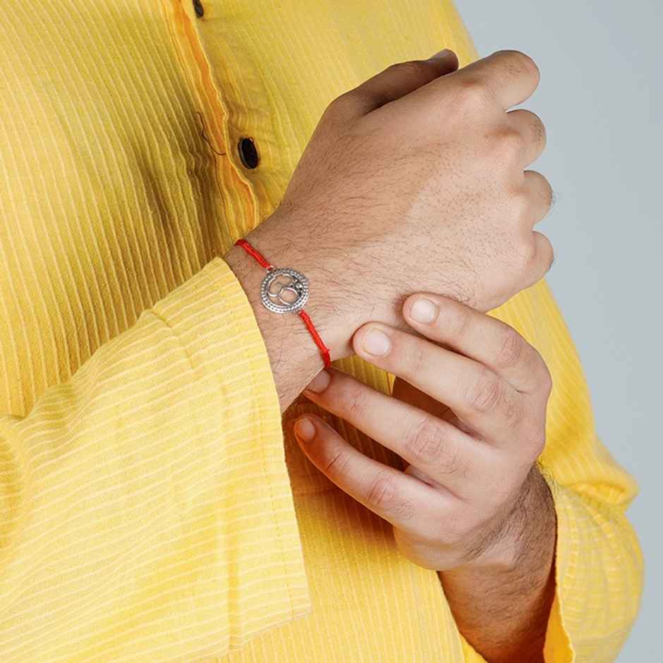 GIVA Om Rakhi Beaded Rakhi - Elegant and Spiritual