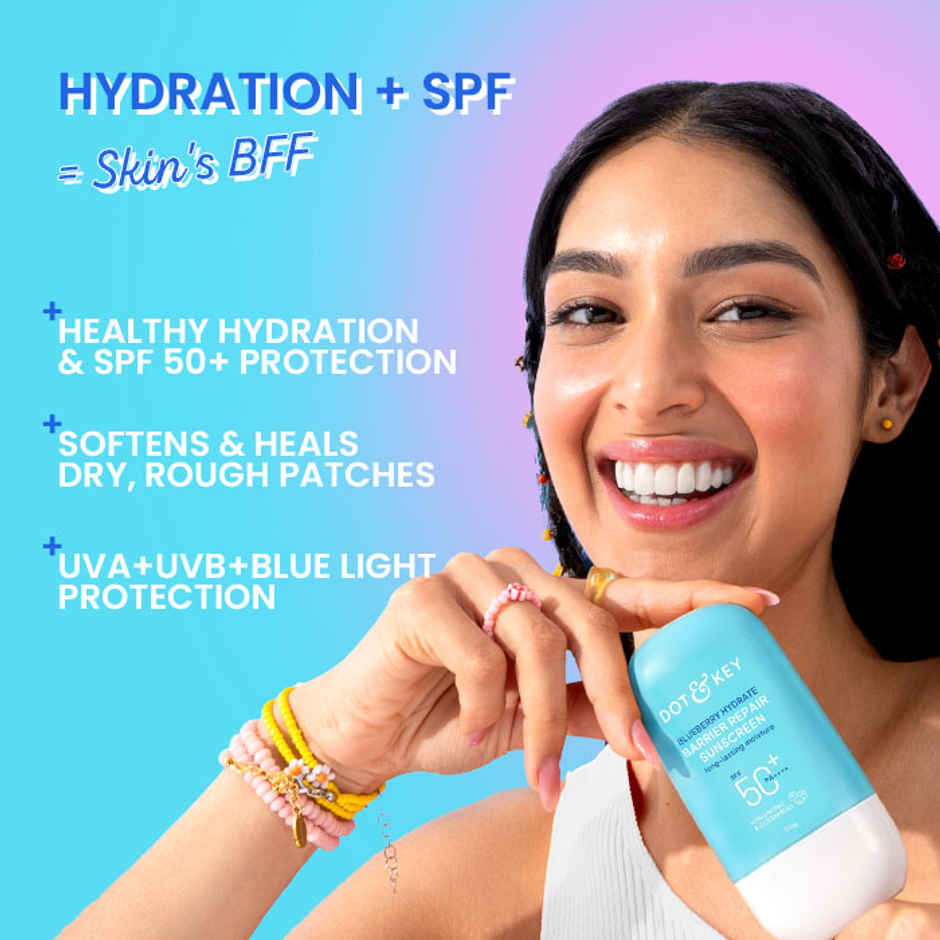 Dot & Key Blueberry Hydrate Barrier Repair Sunscreen SPF 50+, PA++++